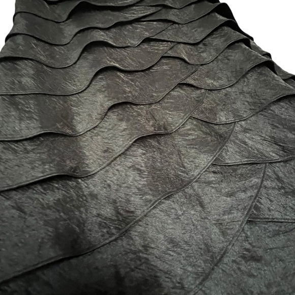 Vintage Willow Glen Sleeveless Black and Ivory Cocktail Dress Size 14Petite - Picture 8 of 9